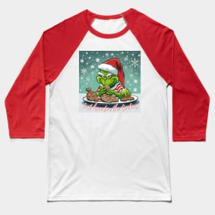 Grinch Gingerbread monster Baseball T-Shirt